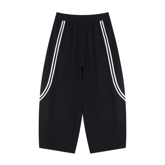 Unisex Wide Leg Piping Sweatpants