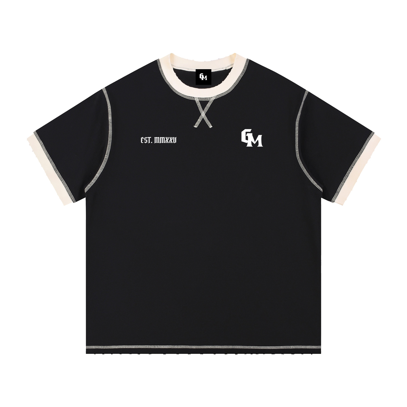 Contrast-Stitched Cotton T-Shirt