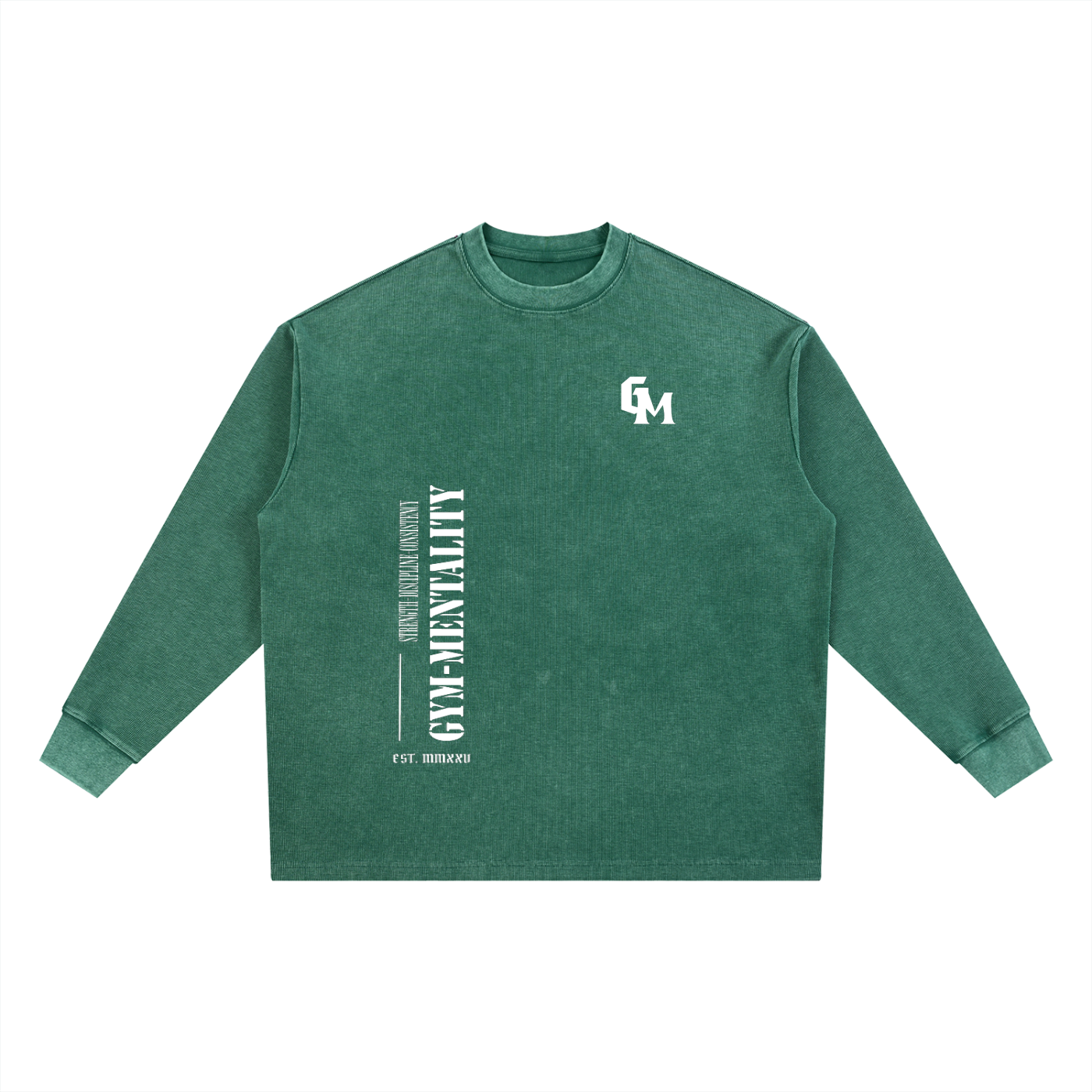 Mineral Wash Waffle Oversized T-Shirt