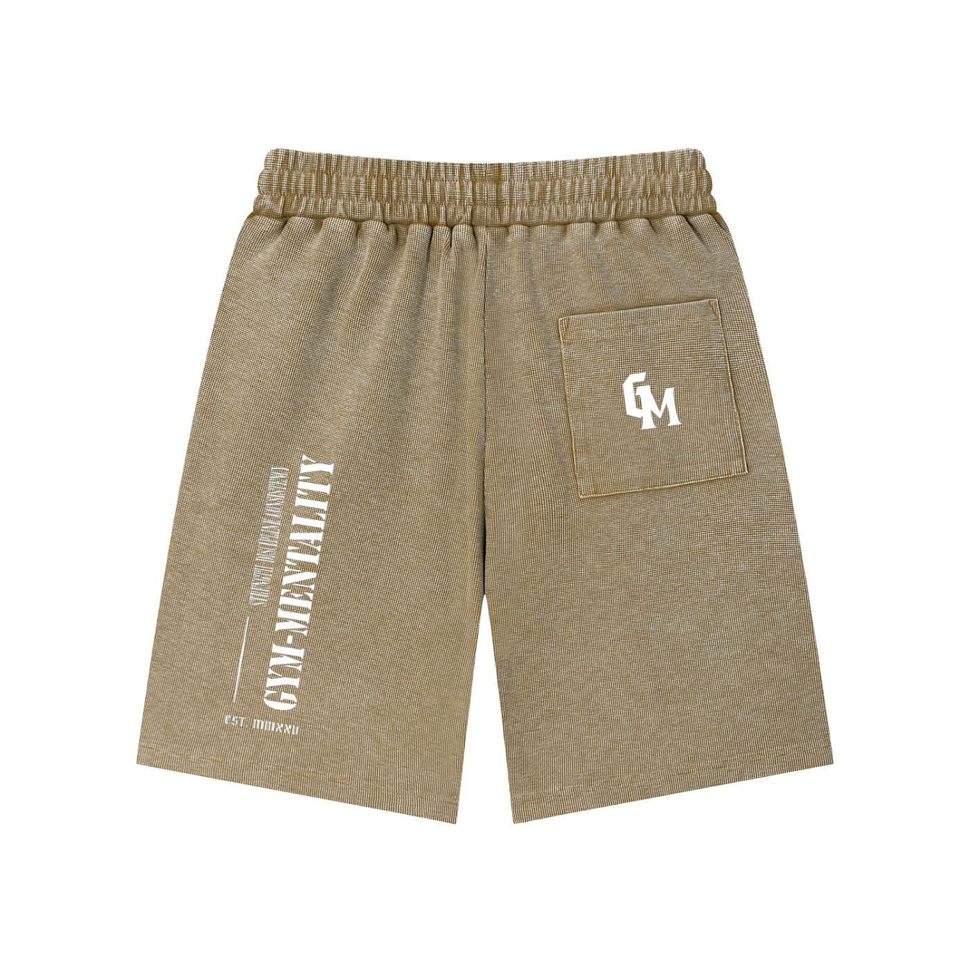 Mineral Wash Waffle Knit Shorts