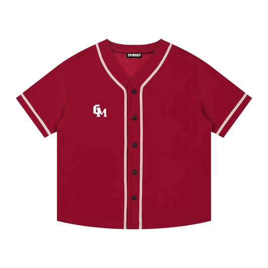 Contrast Piped Button-Up Jersey