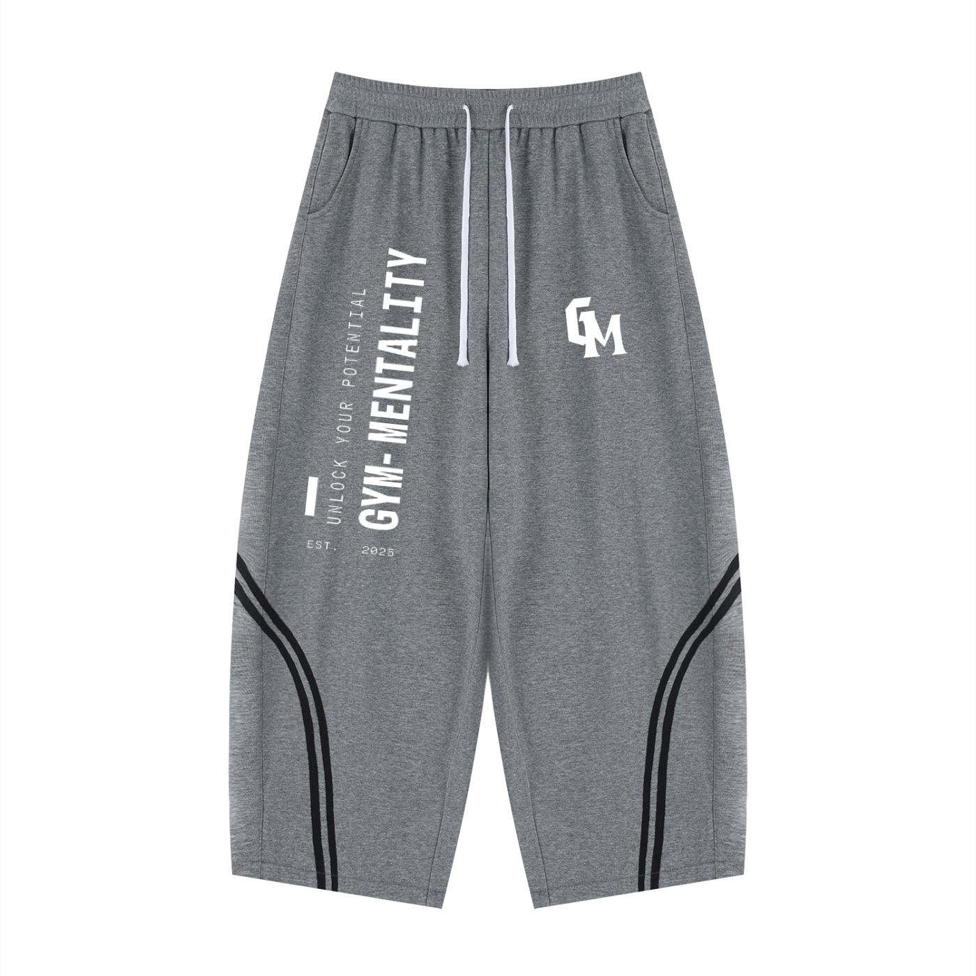 GM Unisex Wide Leg Piping Sweats