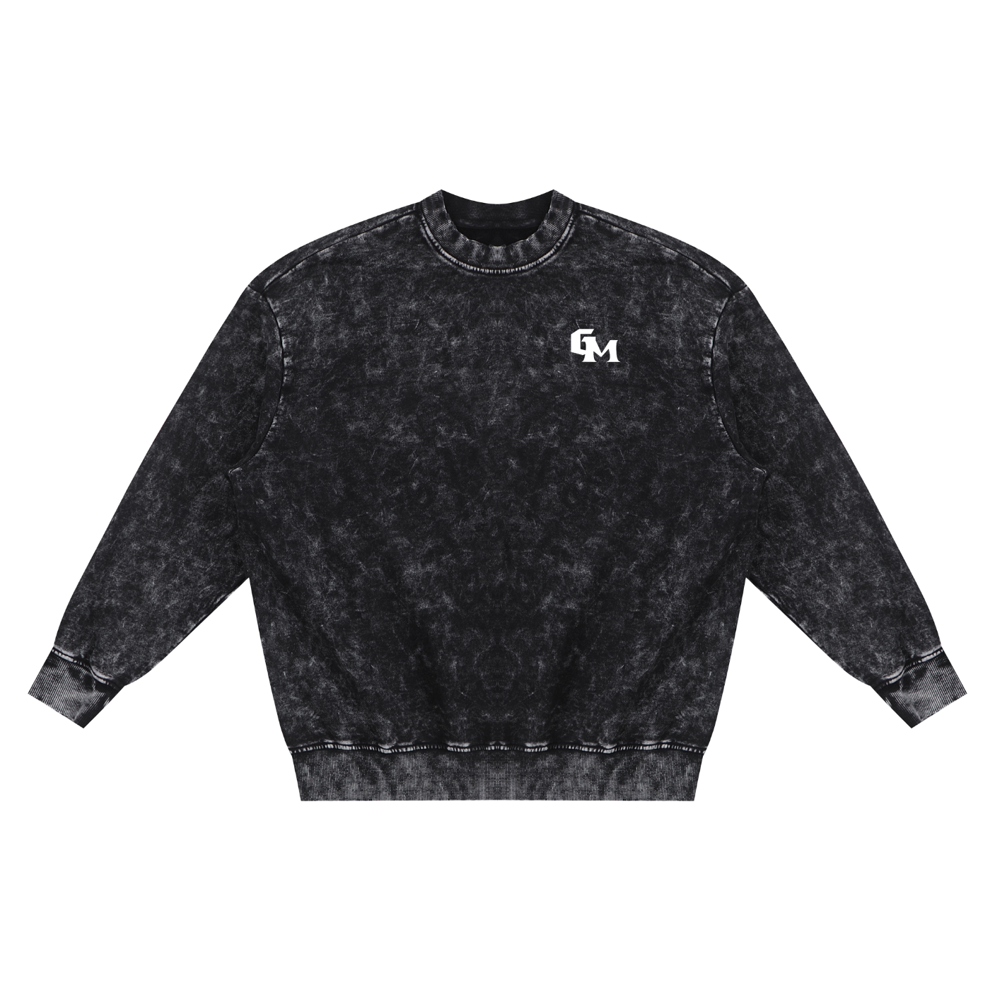 Snow Washed Hand-Frayed Sweatshirt