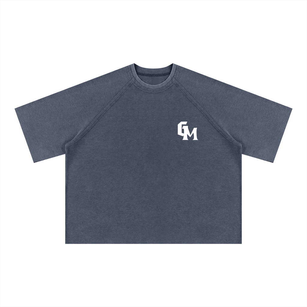Unisex Mineral Wash Boxy Waffle T-Shirt
