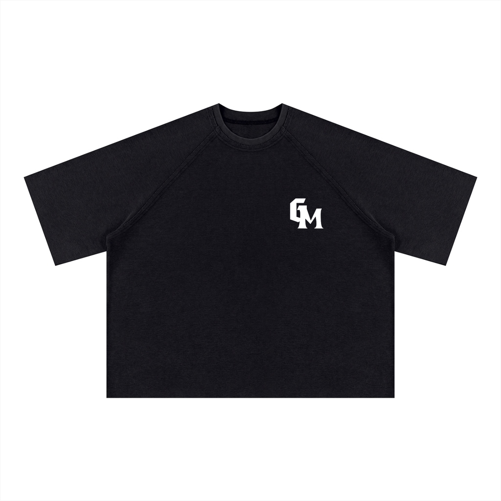 Unisex Mineral Wash Boxy Waffle T-Shirt