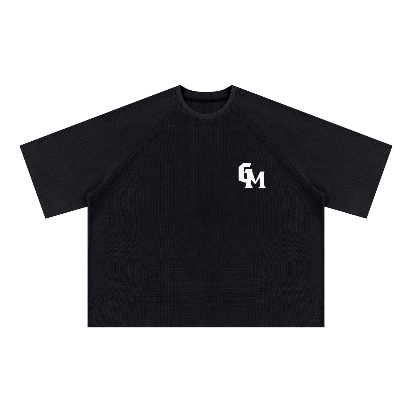 Unisex Mineral Wash Boxy Waffle T-Shirt