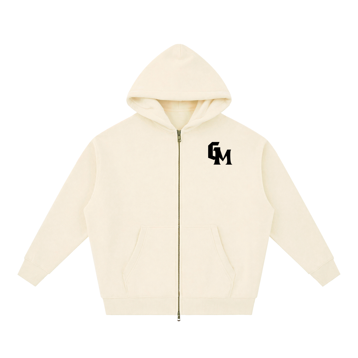 NEVER GIVE UP BOXY ZIP HOODIE
