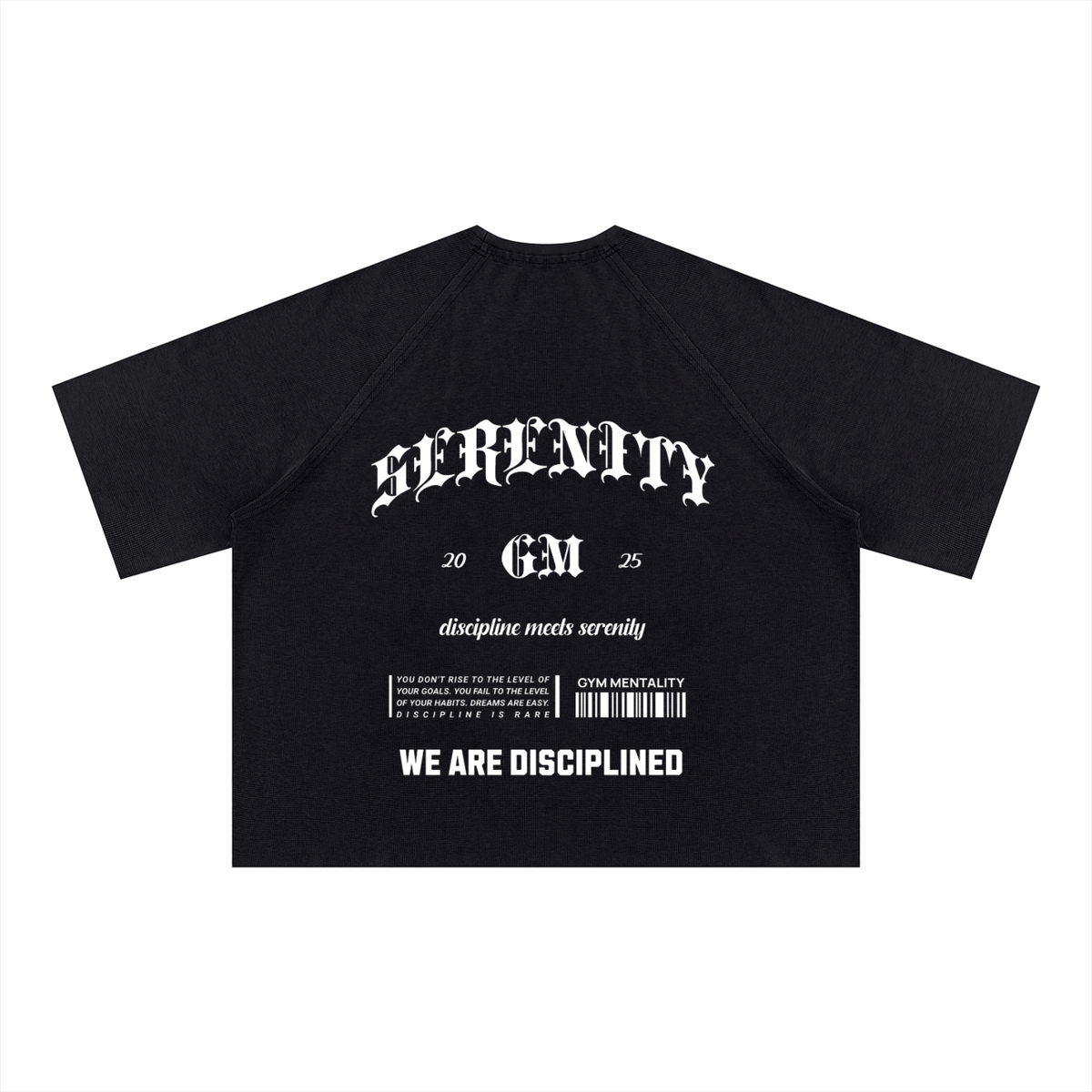 GM SERENITY Mineral Wash Boxy Waffle Tee
