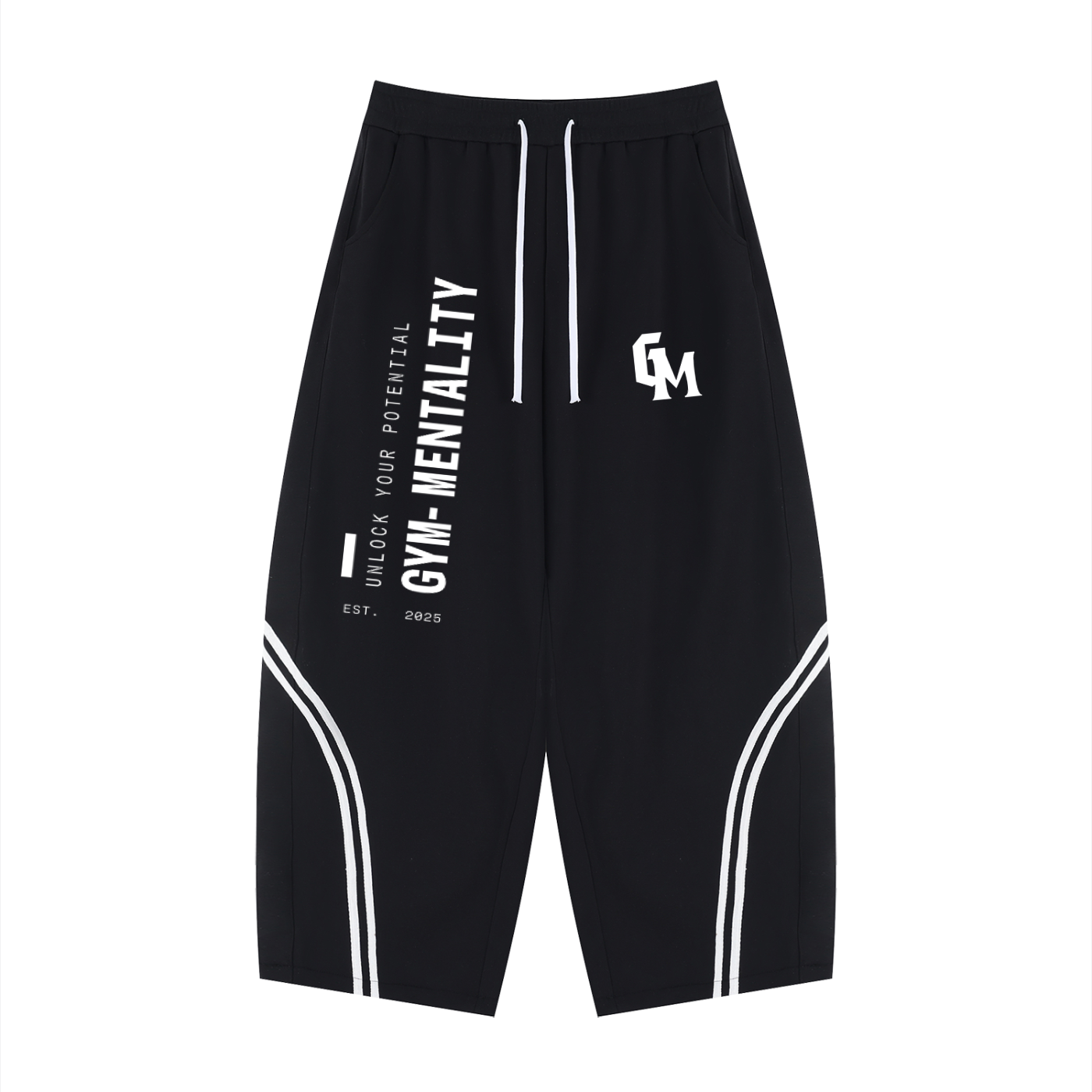 GM Unisex Wide Leg Piping Sweats
