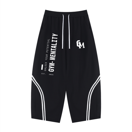 Unisex Wide Leg Piping Sweatpants