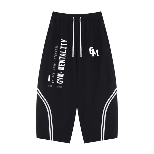 Unisex Wide Leg Piping Sweatpants