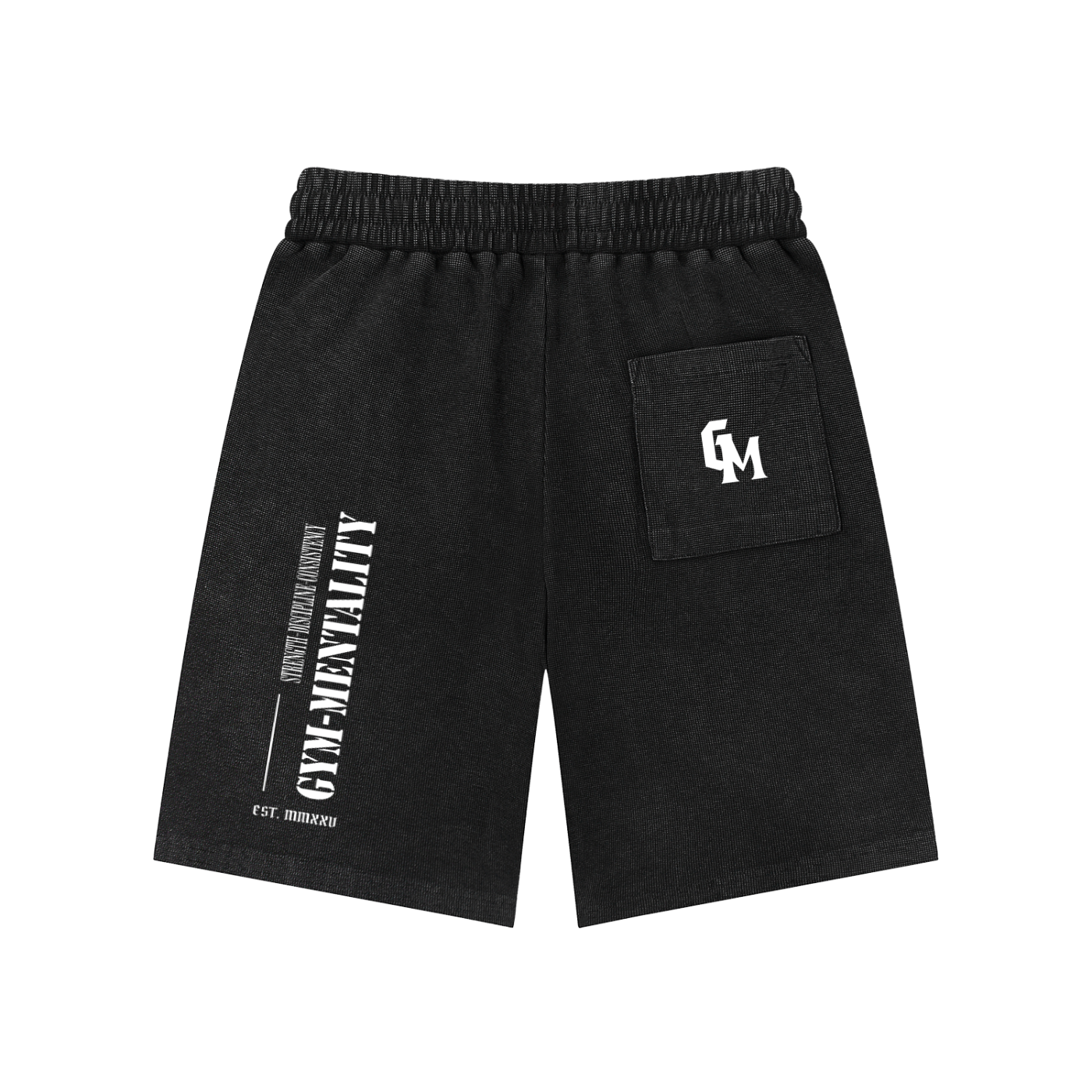 Mineral Wash Waffle Knit Shorts