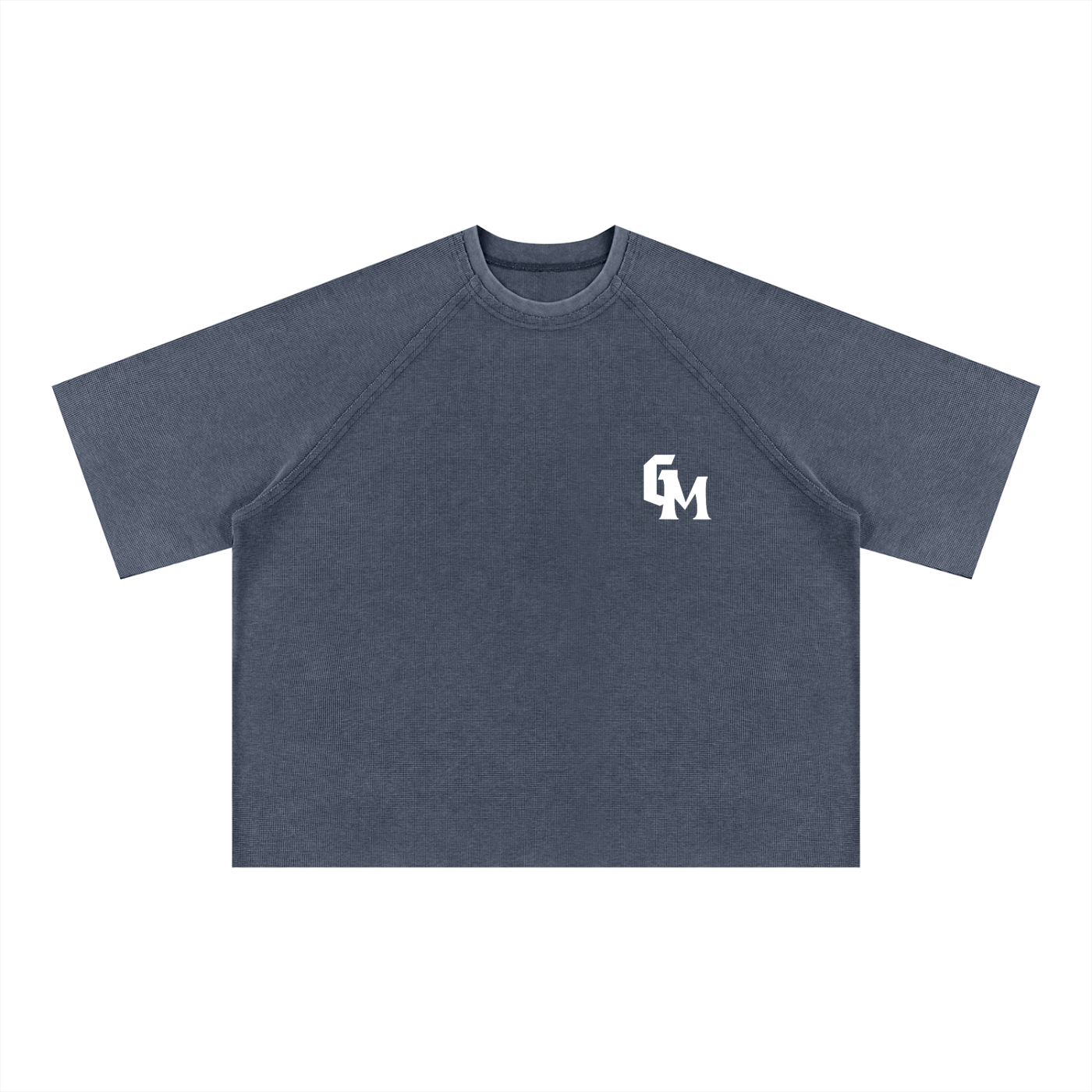 GM SERENITY Mineral Wash Boxy Waffle Tee