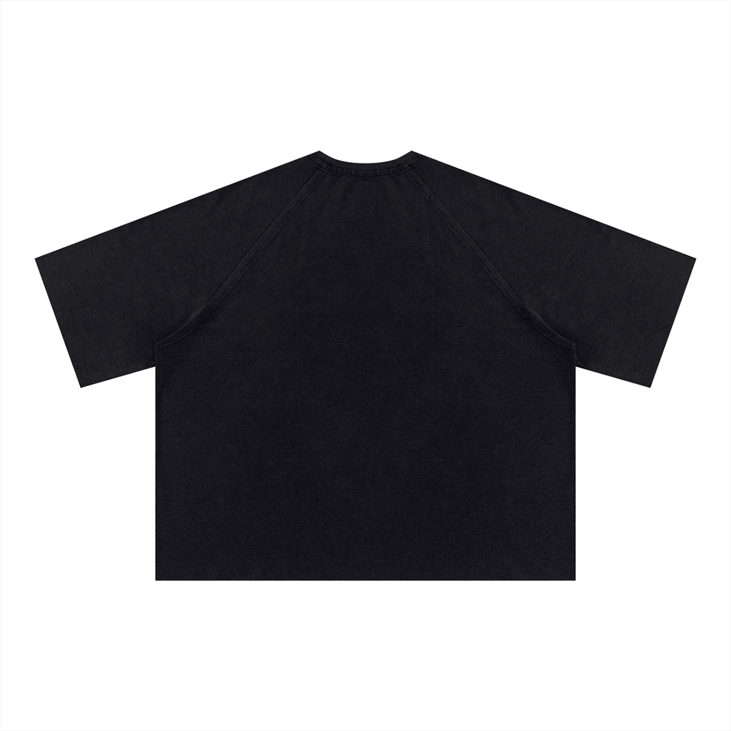 Unisex Mineral Wash Boxy Waffle T-Shirt