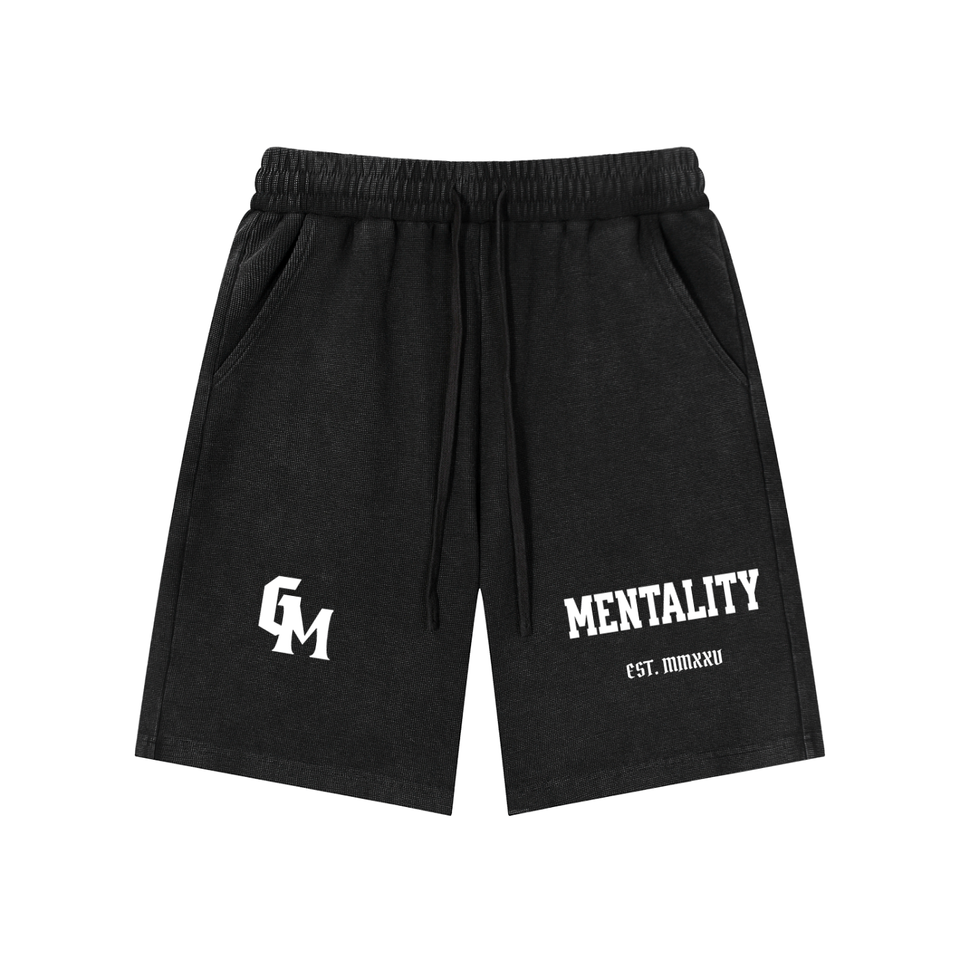 Mineral Wash Waffle Knit Shorts
