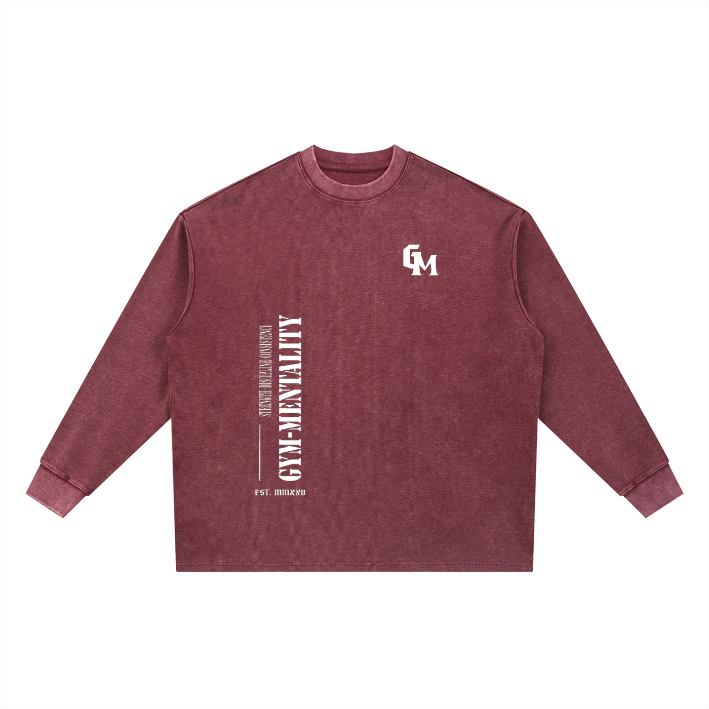 Mineral Wash Waffle Oversized T-Shirt