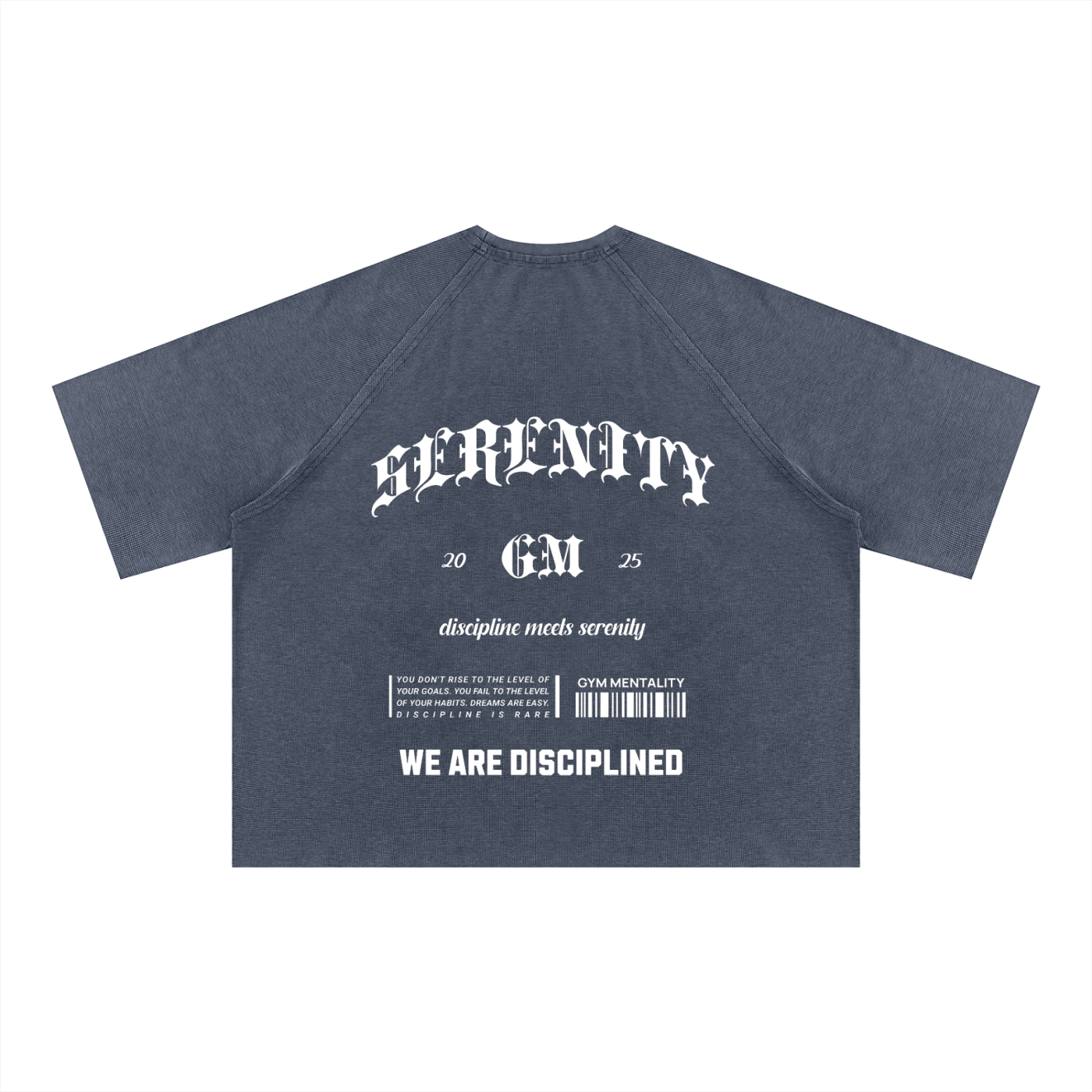 GM SERENITY Mineral Wash Boxy Waffle Tee