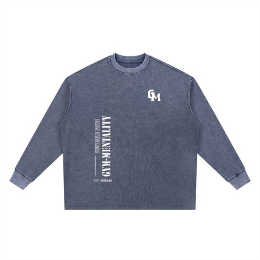 Mineral Wash Waffle Oversized T-Shirt