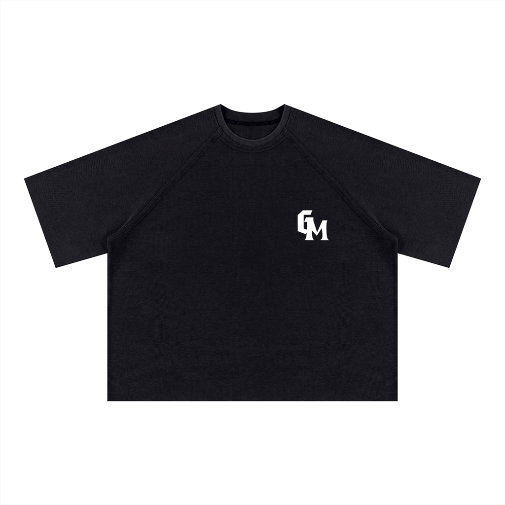 GM SERENITY Mineral Wash Boxy Waffle Tee