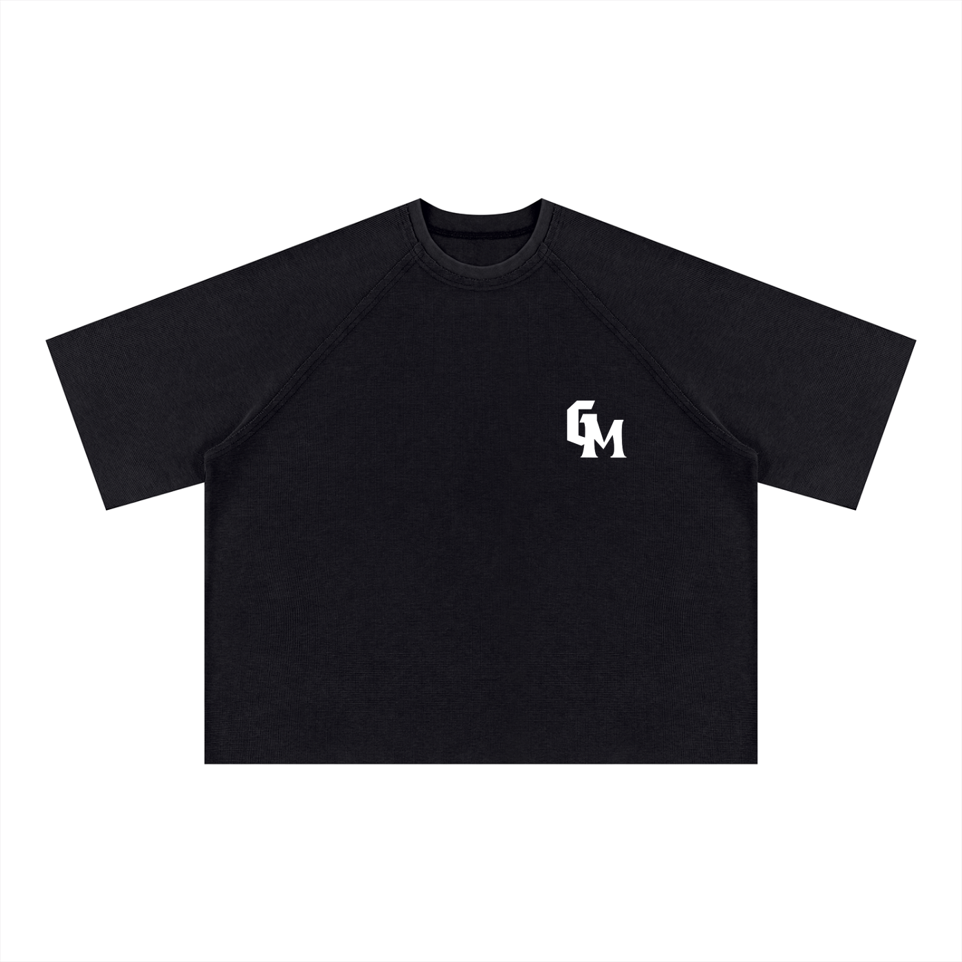 GM SERENITY Mineral Wash Boxy Waffle Tee