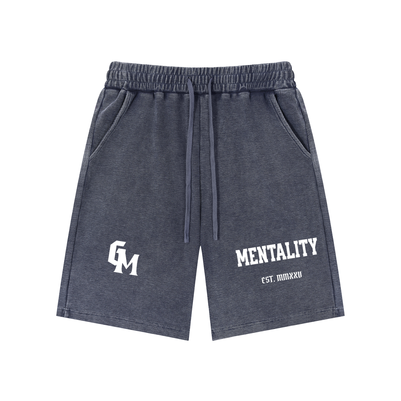 Mineral Wash Waffle Knit Shorts