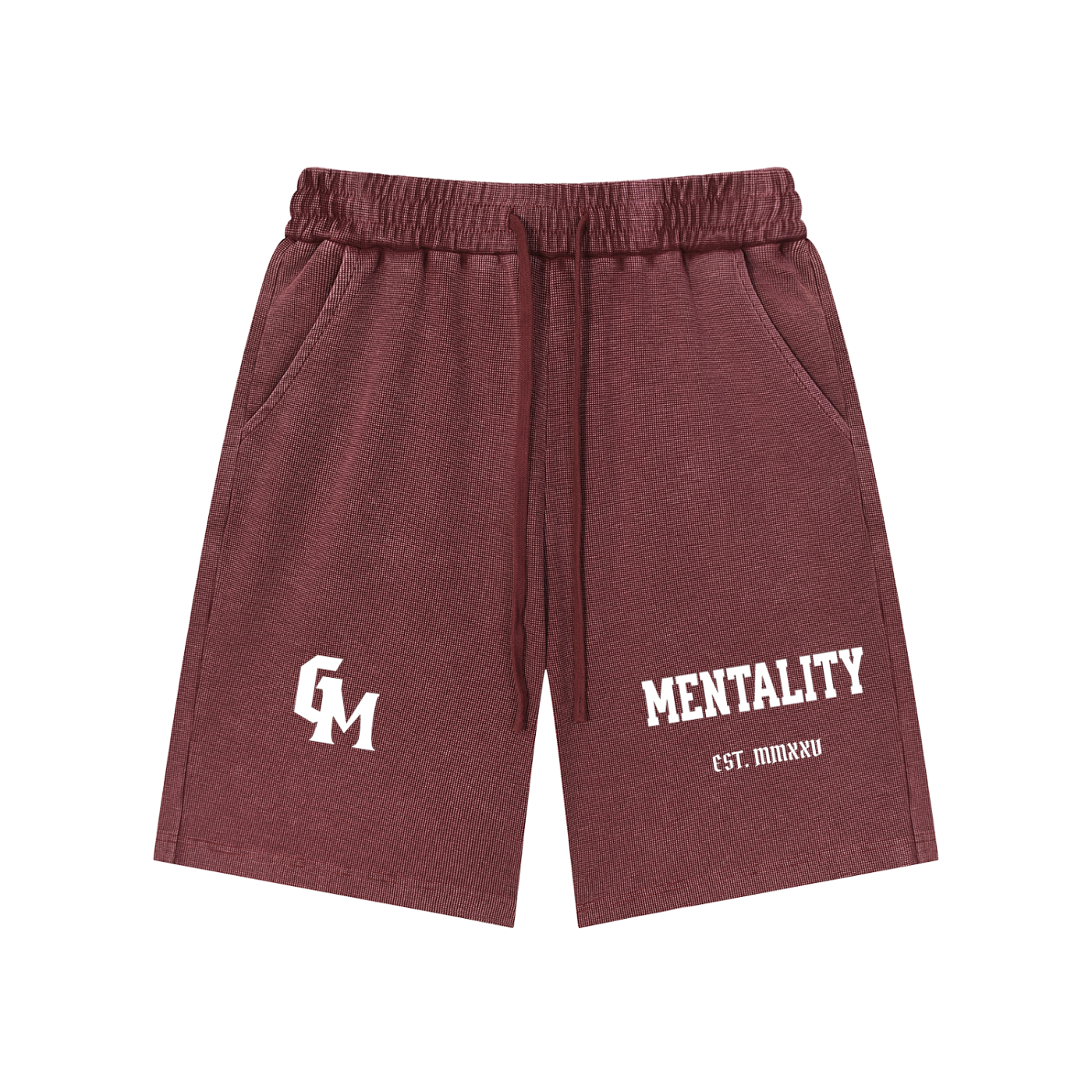 Mineral Wash Waffle Knit Shorts