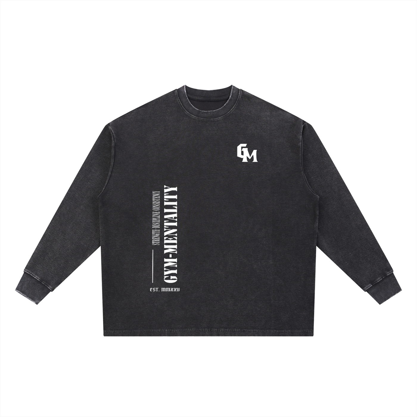 Mineral Wash Waffle Oversized T-Shirt