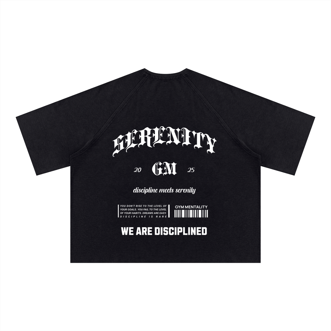 GM SERENITY Mineral Wash Boxy Waffle Tee