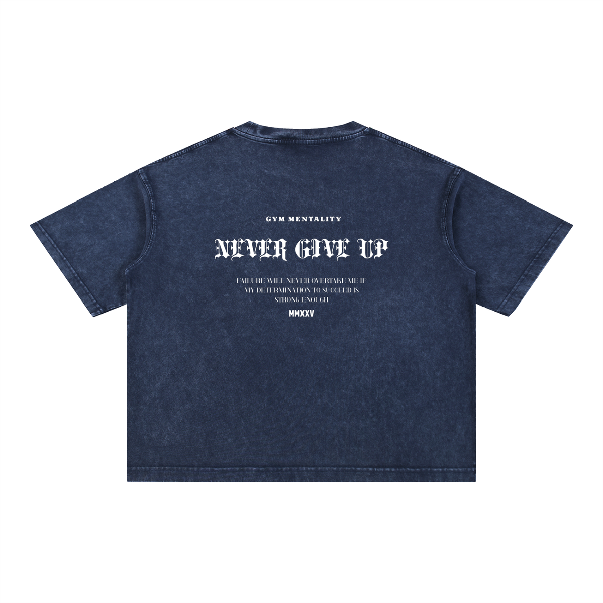 NEVER GIVE UP BOXY TEE