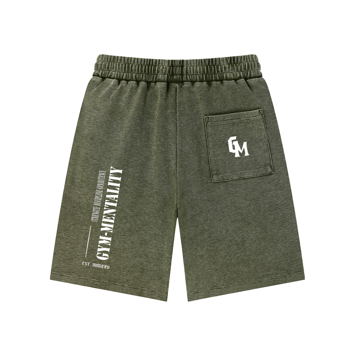 Mineral Wash Waffle Knit Shorts