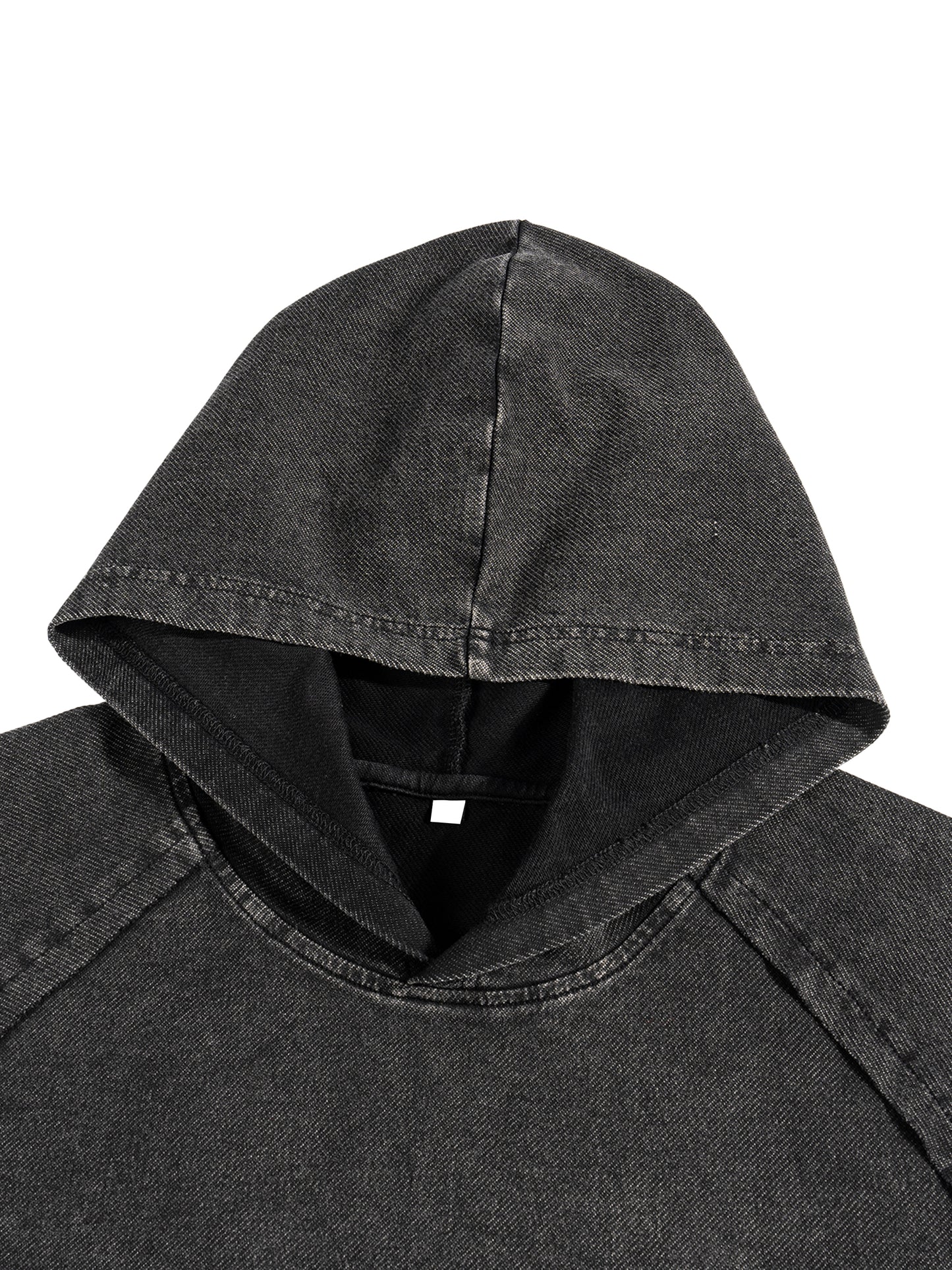 Snow Washed Hooded Boxy T-Shirt
